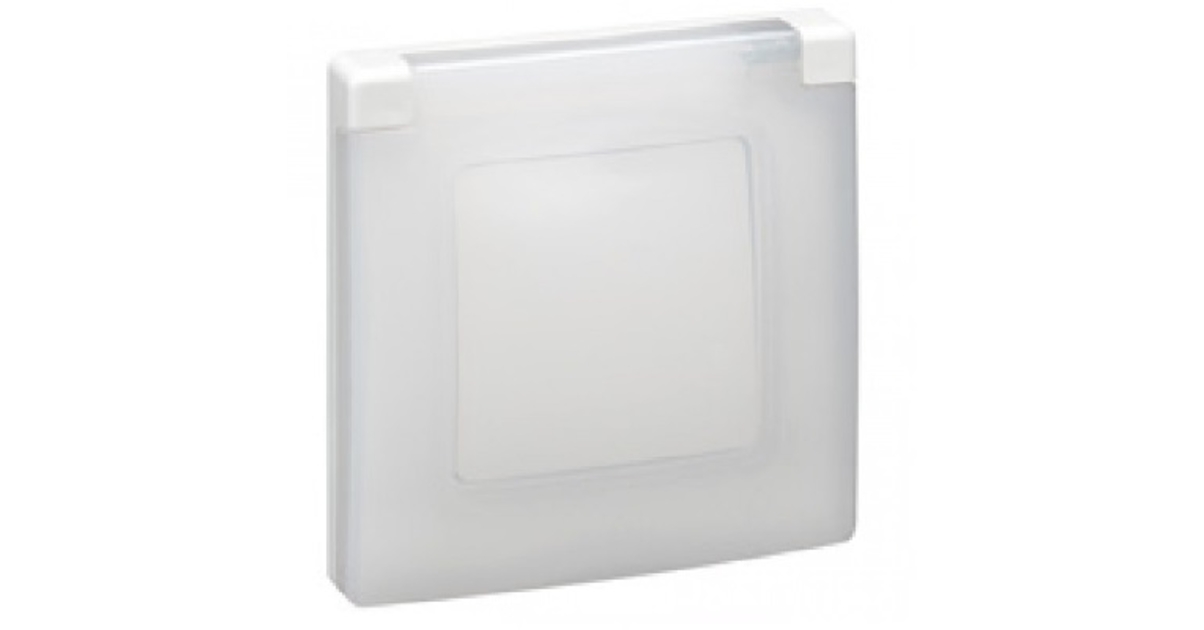 Plaque De Recouvrement étanche Legrand Niloé - Simple, Blanc Avec Clapet